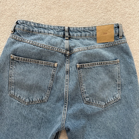 Zara Blue Cropped Ankle Jeans - Picture 5 of 5